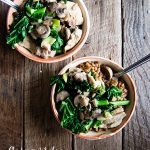 Chicken and Mushroom Farro Bowls Recipe from dineanddish.net