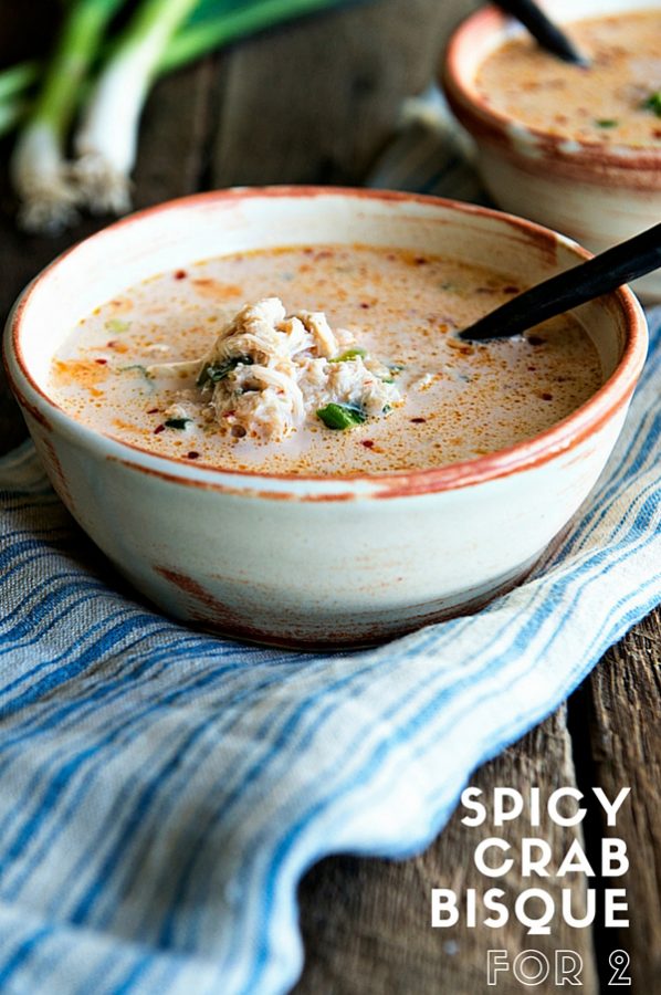 Spicy Crab Bisque for 2 recipe on dineanddish.net