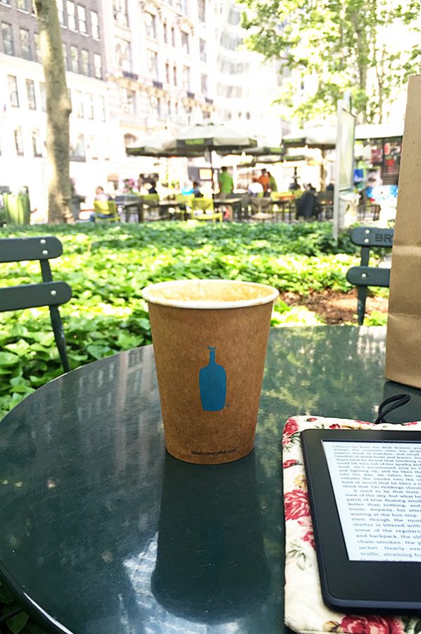Blue Bottle Coffee Roasters at Bryant Park in New York City