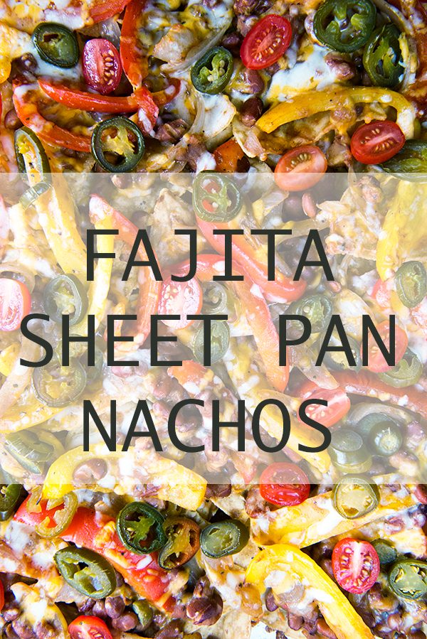 Veggie Fajita Sheet Pan Nachos Recipe from dineanddish.net