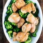 Soy Honey Chicken Thighs with Lemon Broccoli