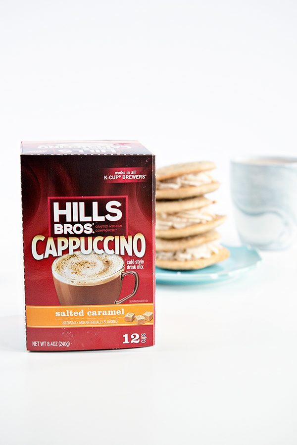 Hills Bros Cappuccino and Salted Caramel Cappuccino Sandwich Cookies