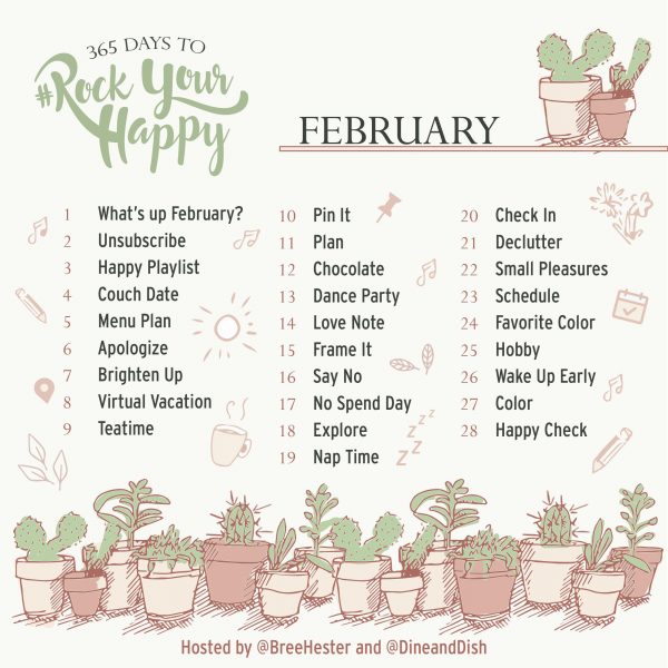 February Rock Your Happy Prompts