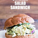 California Avocado Chicken Salad Sandwiches - no mayo needed! From dineanddish.net