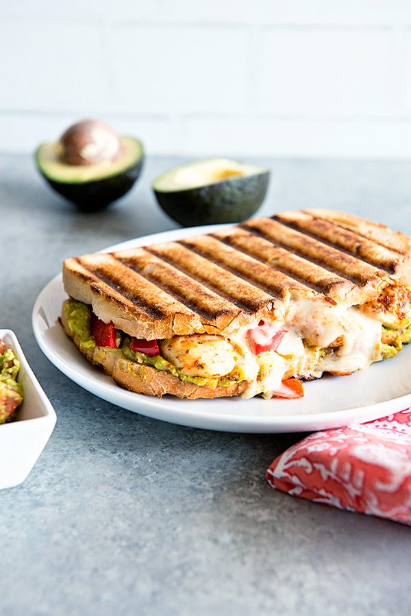 Southwest Avocado Chicken Panini Recipe - Dine and Dish