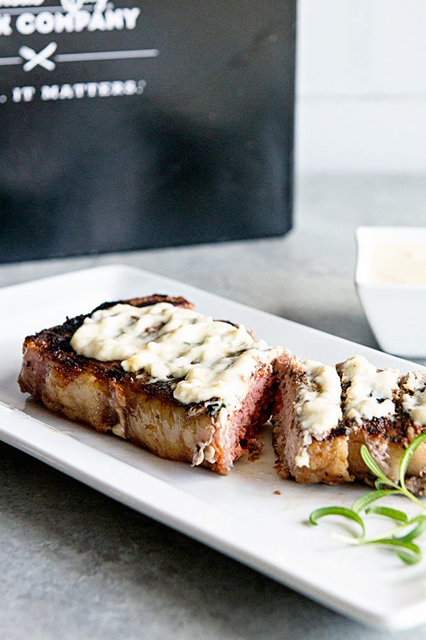 Strip Steak with Rosemary Cream Sauce Recipe