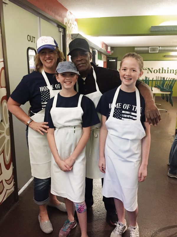 Kristen Doyle Volunteering at Kansas City Community Kitchen with Kids