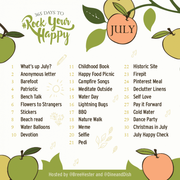 July 2017 Rock Your Happy Prompts