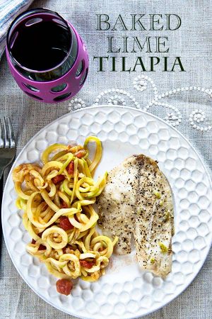 Super Simple Baked Tilapia with Lime