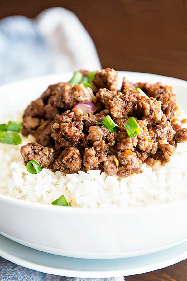 Budget Friendly Korean Beef and Rice Recipe from dineanddish.net
