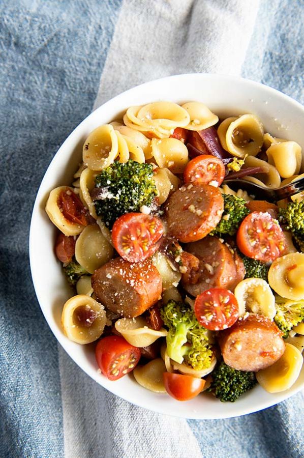 Weight Watchers Recipe Lemony One-Pan Orecchiette with Sausage and Broccoli