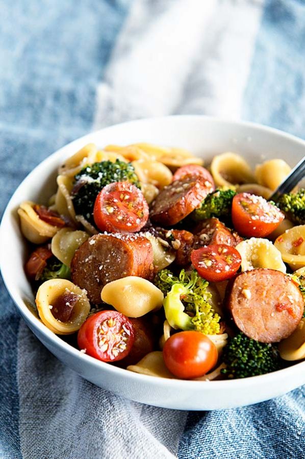 Weight Watchers Recipe One-Pan Orecchiette with Sausage - Dine and Dish