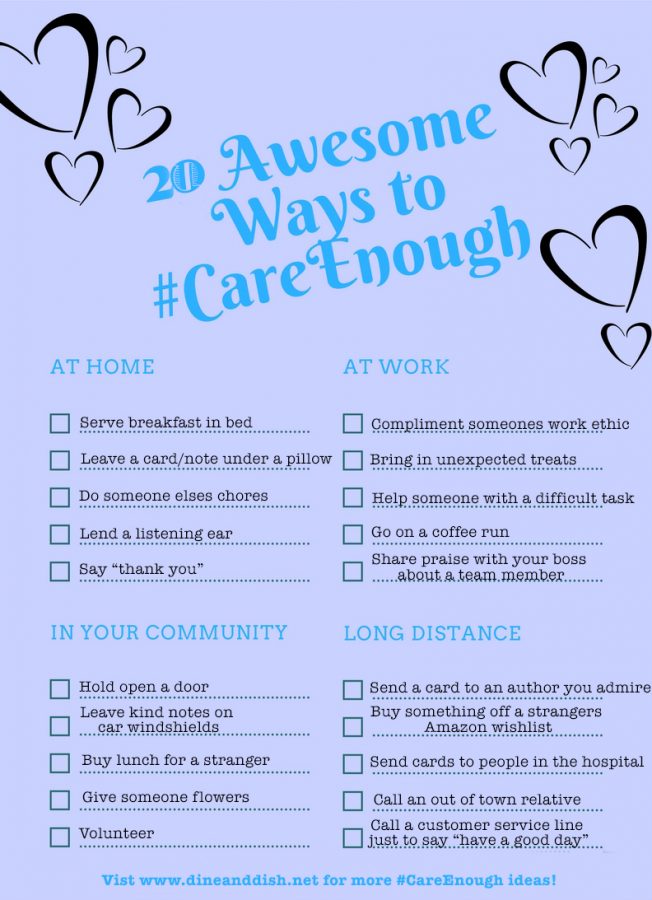 20 Awesome Ways to Show You CareEnough Dine and Dish