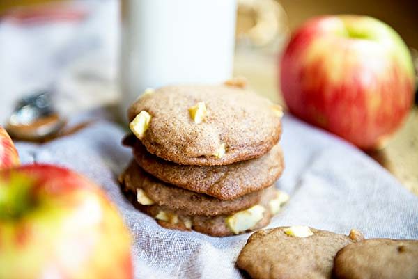 Apple Cinnamon Cookies recipe from dineanddish.net