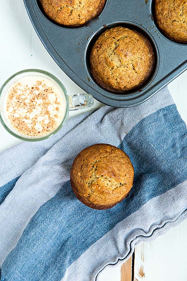 Simple Eggnog Muffins Recipe from dineanddish.net