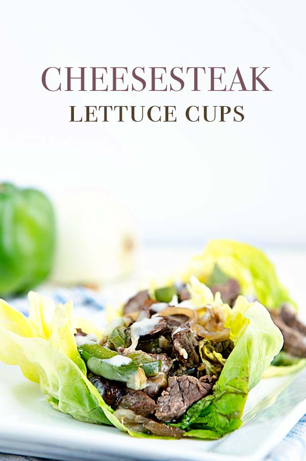 Cheesesteak Lettuce Cups are a great low carb alternative to a cheesesteak sandwich!
