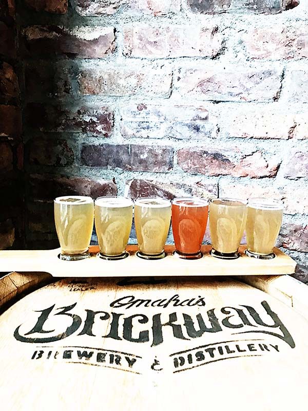 Omaha's Brickway Brewery Flight of Mules