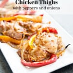 Baked Boneless Chicken Thighs - a sheet pan recipe that can be on your table in less than 30 minutes!