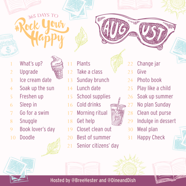 August 2017 Rock Your Happy Prompts