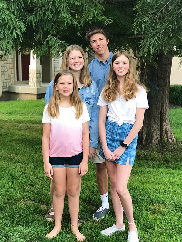 A photo of Jacob Doyle, Kelly Doyle, Ella Doyle and Leah Doyle