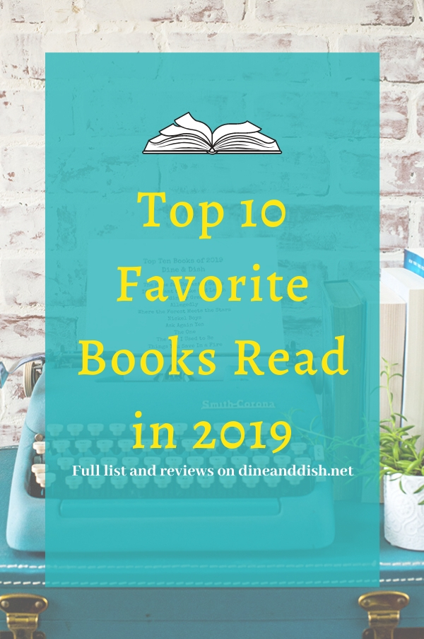 Graphic with Top 10 Favorite Books Read in 2019