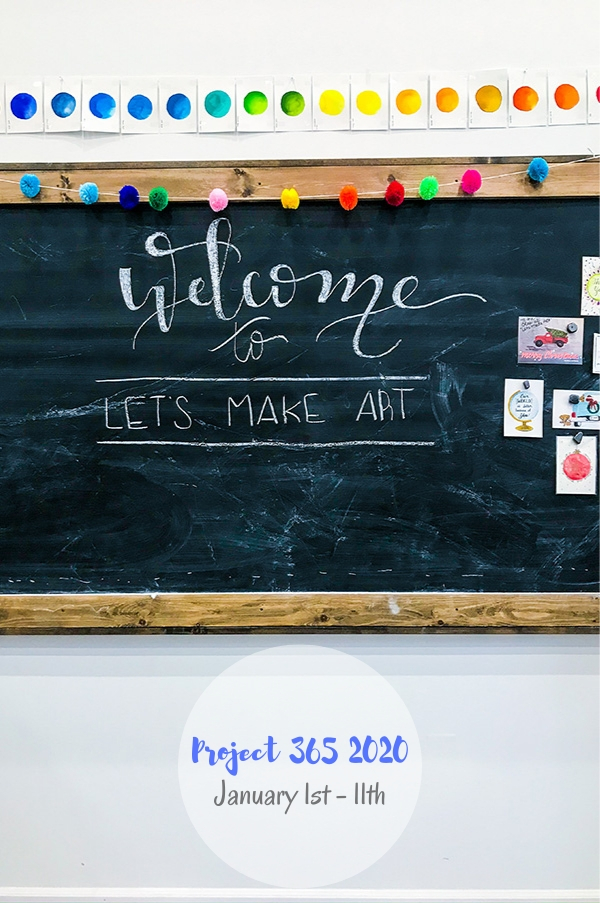 Let's Mark Art in Hamilton, MO interior chalkboard